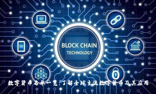 数字货币名单一览：了解全球主流数字货币及其应用